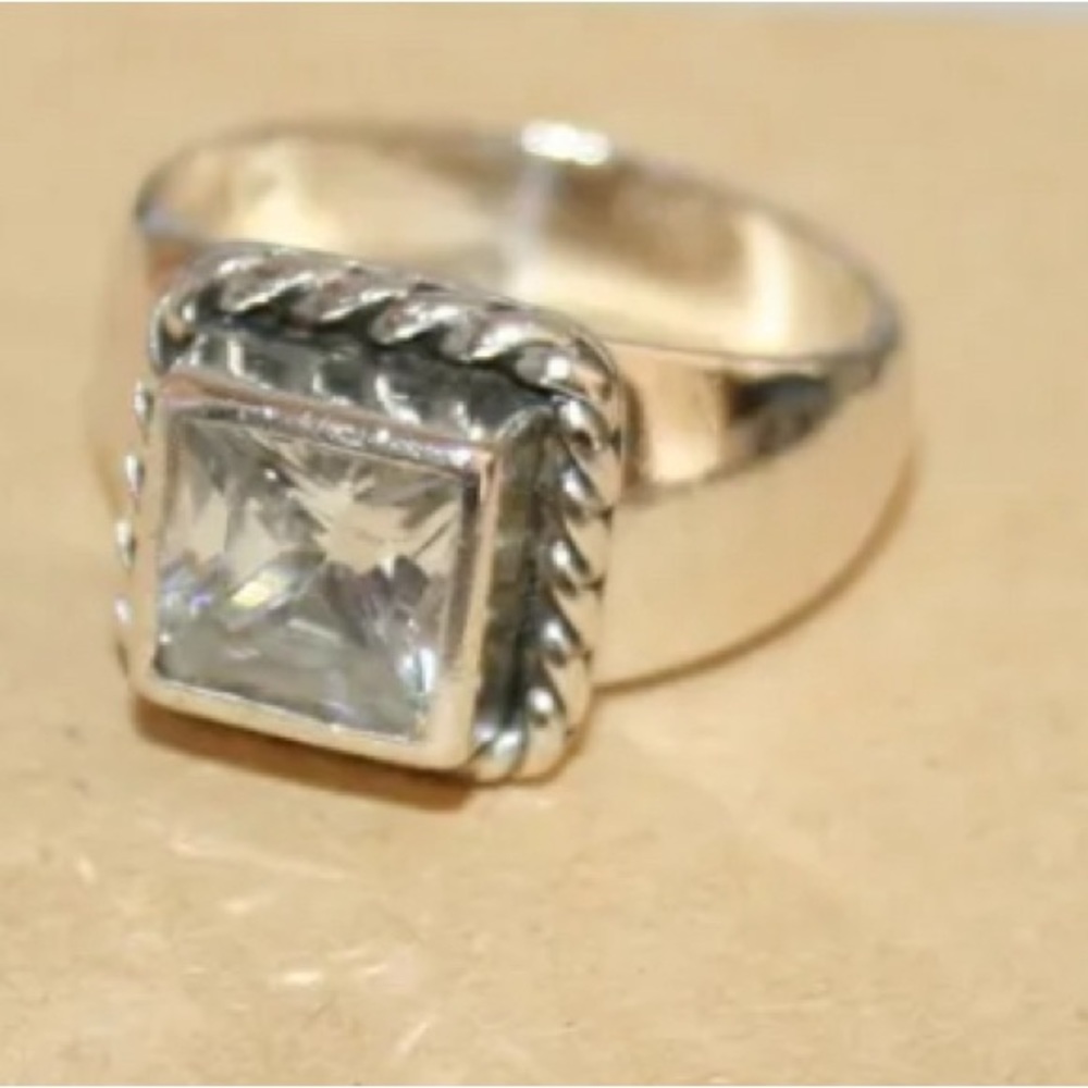Silpada Elizabeth Sterling cubic zirconia ring